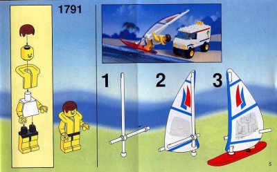 LEGO 1791-Windsurfer-&-Van