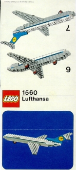 LEGO 1560-Lufthansa-Boeing-727