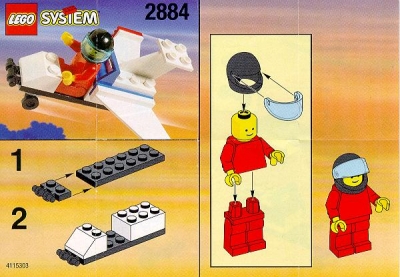LEGO 2884-White-Mini-Plane