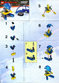 LEGO 3557-Blue-Player-and-Goal