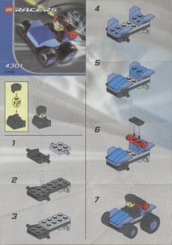 LEGO 4301-Blue-Racer