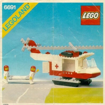 LEGO 6691-Red-Cross-Helicopter