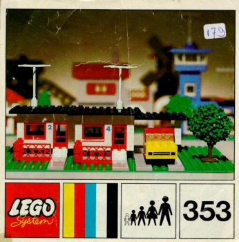 LEGO 353-Terrace-House-with-Car