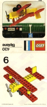 LEGO 430-Biplane