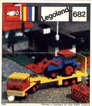 LEGO 682-Low-loader-and-Tractor