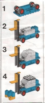 LEGO 684-Low-Loader-with-Fork-Lift-Truck