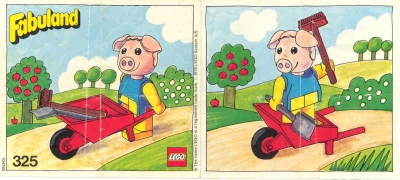 LEGO 325-Percy-Pig's-Wheelbarrow