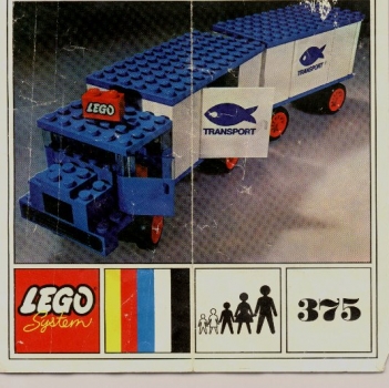 LEGO 375-Refrigerator-Truck-and-Trailer