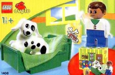 LEGO 1408-Walking-the-Dog-with-Daddy