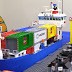 LEGO Container Ship MOC complete