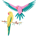 31211 The Fauna Collection - Macaw Parrots