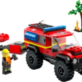 60412 4x4 Fire Truck with Rescue Boat