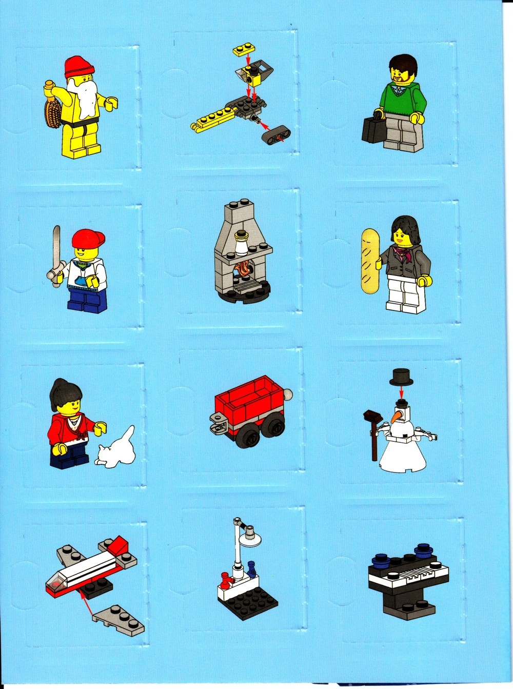 City Advent Calendar LEGO instructions and