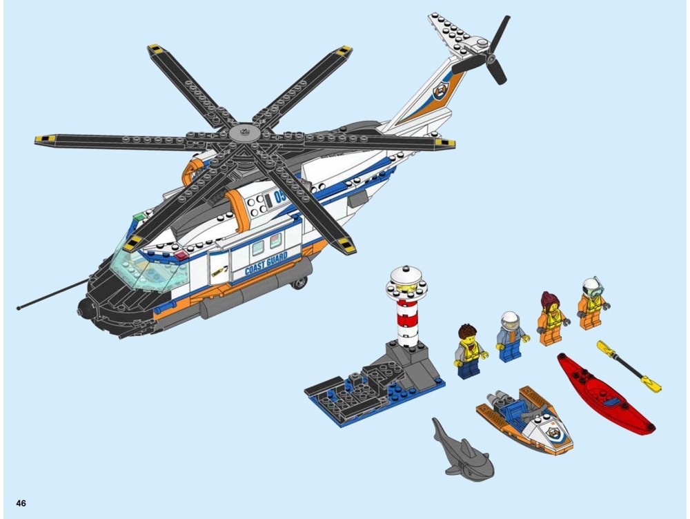 lego guard helicopter instructions