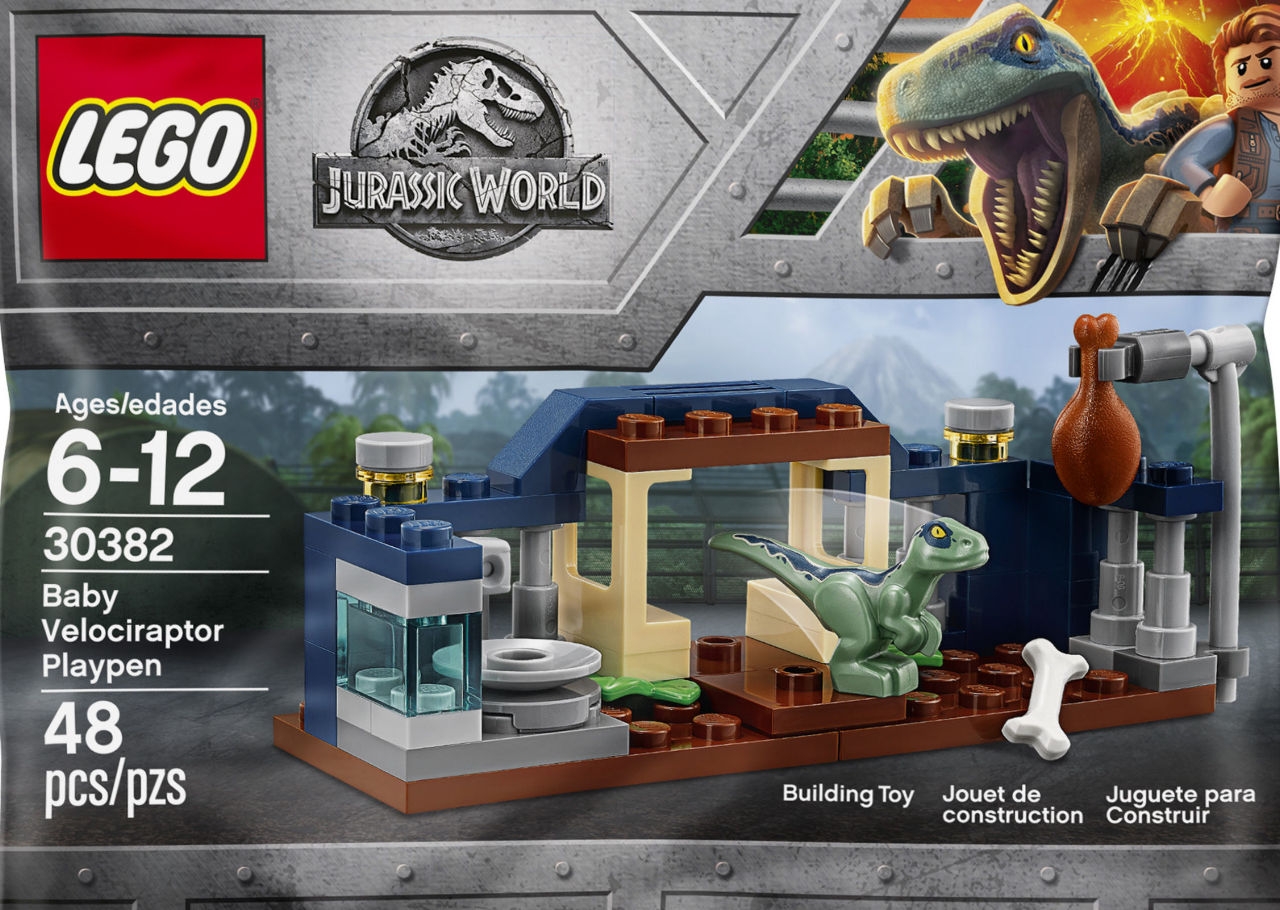 LEGO  30382-50x Jurassic World Baby Velociraptor Play Pen Poly Bags