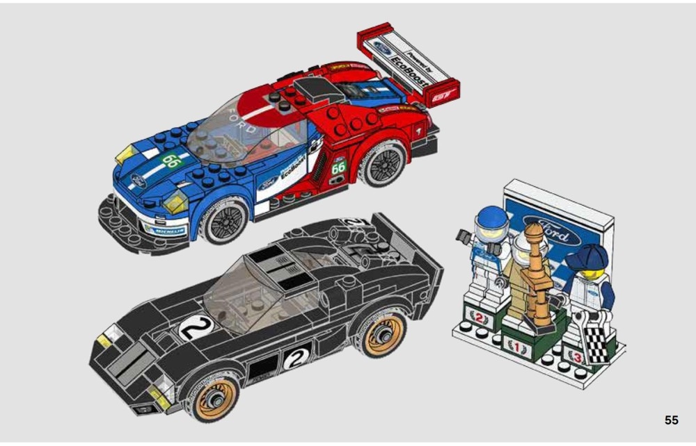 bekræfte Indflydelse Permanent 75881 2016 Ford GT & 1966 Ford GT40 - LEGO instructions and catalogs library