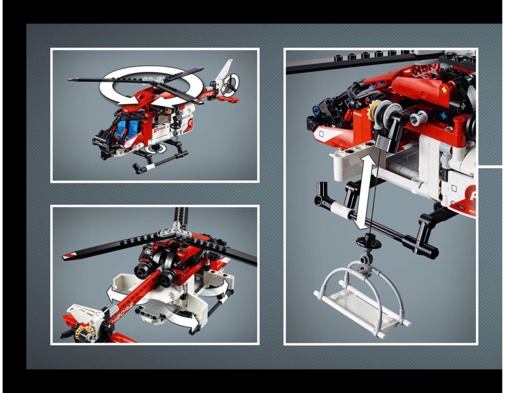 Exert Mentor Styring 42092 Rescue Helicopter - LEGO instructions and catalogs library