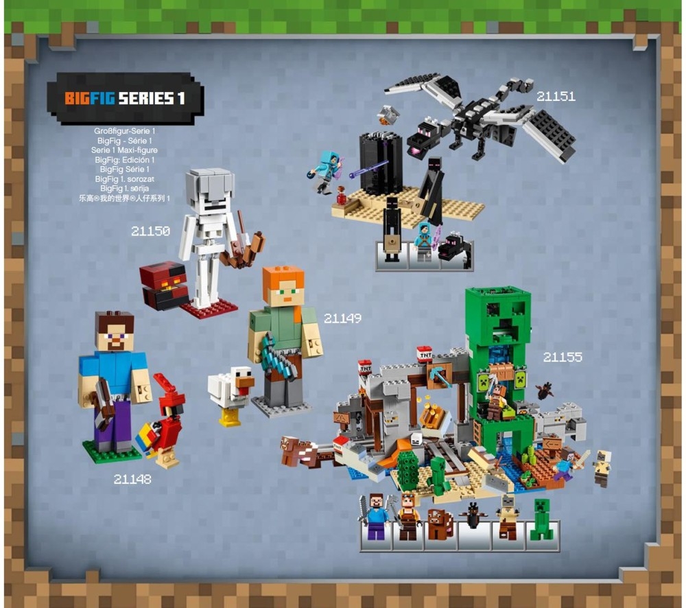 LEGO Minecraft Creeper Mine & Blaze Bridge reviews! 21154 21155 