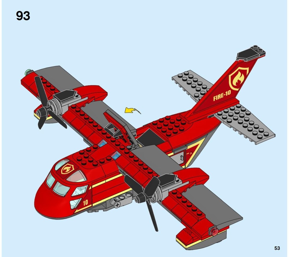 60217 Fire Plane - LEGO instructions and catalogs