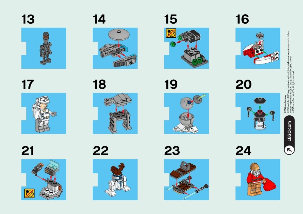 Børnecenter øre indeks 75097 Star Wars Advent Calendar - LEGO instructions and catalogs library