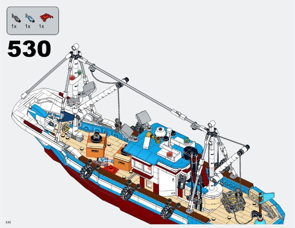 LEGO® Anleitung anzeigen 910010 The Great Fishing Boat - LEGO  Bauanleitungen und Kataloge Bibliothek