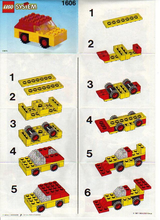1606 Car - LEGO and catalogs