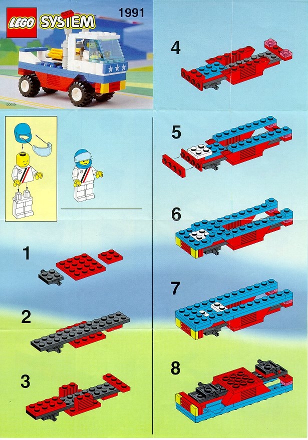 midler skotsk sennep 1991 Racing Pickup - LEGO instructions and catalogs library