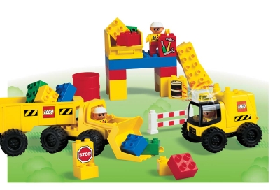 LEGO 2814-Big-Wheels-Road-Works-Set