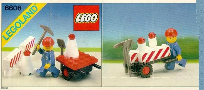 LEGO Set 6606 Straßenbauarbeiter ohne BA Road Repair Set without instruction