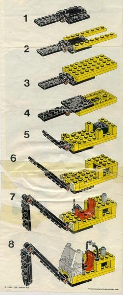 Lego 6678 Legoland Town Bauanleitung Bagger 