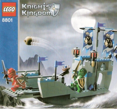 LEGO 8801-Knights'-Attack-Barge