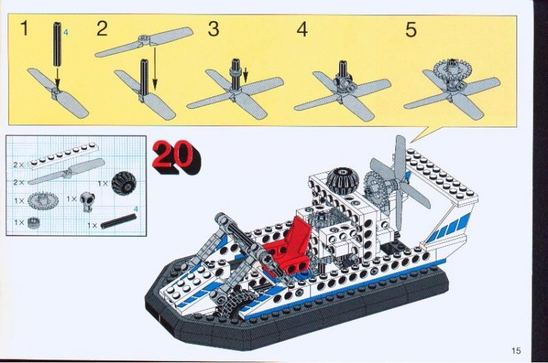 Stipendium springe bark 8824 Hovercraft - LEGO instructions and catalogs library
