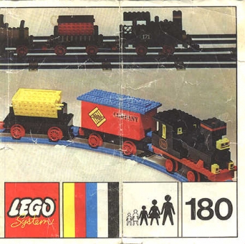 LEGO 180-4.5V-Train-with-5-Wagons