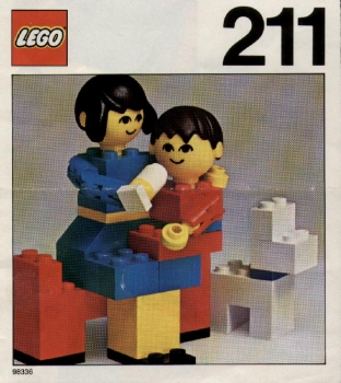 LEGO 211-Mother-and-Baby-with-Dog