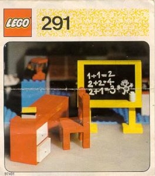 LEGO 291-Blackboard-and-School-Desk