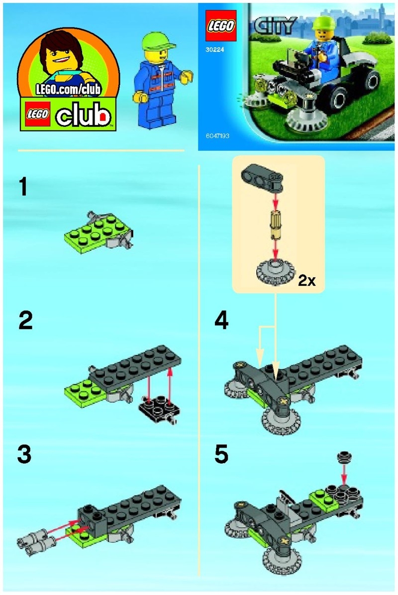 30224 Ride on Lawn Mower - LEGO instructions and catalogs library