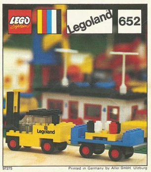 LEGO 652-Fork-Lift-Truck-and-Trailer
