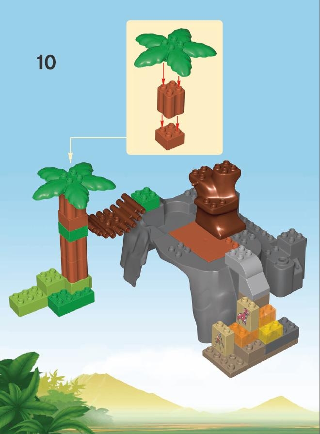 Tochi boom blad Droogte 5598 Dino Valley - LEGO instructions and catalogs library
