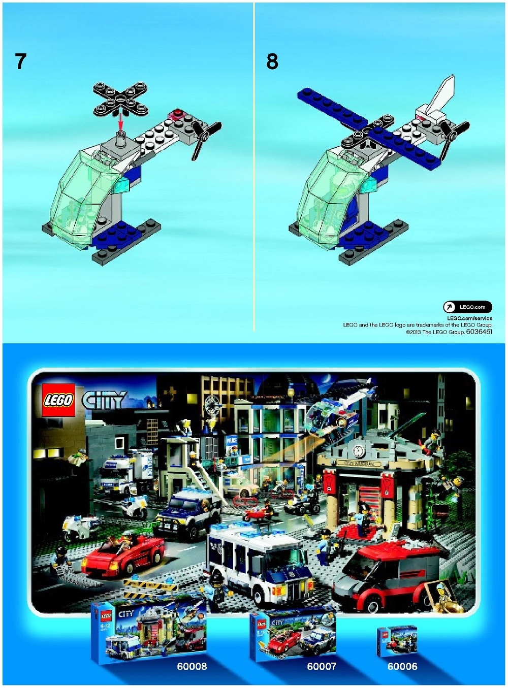 30222 Police Helicopter - LEGO instructions and catalogs library