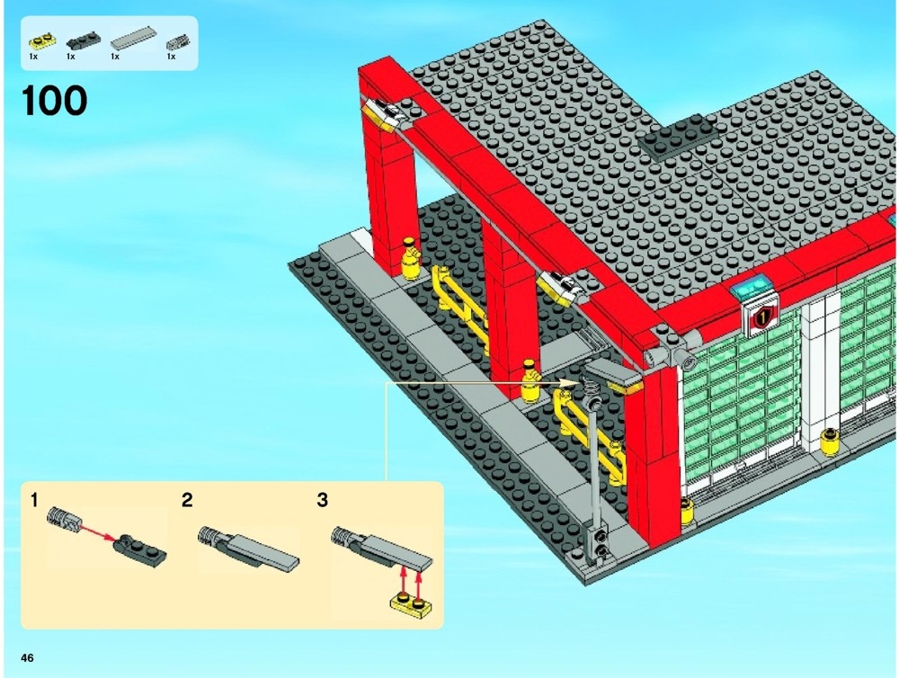 Mexico cafeteria Blå 60004 Fire Station - LEGO instructions and catalogs library