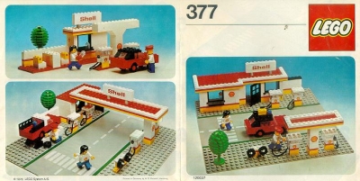 LEGO Set 604 Shell Service Auto ohne BA Shell Service Car without instruction