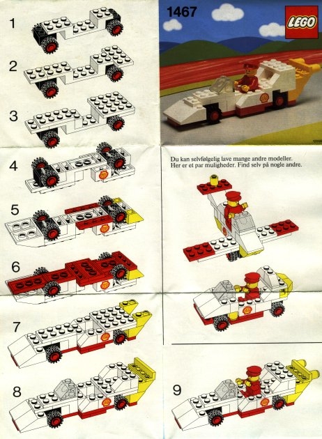 1467 Shell Racing Car - LEGO catalogs library